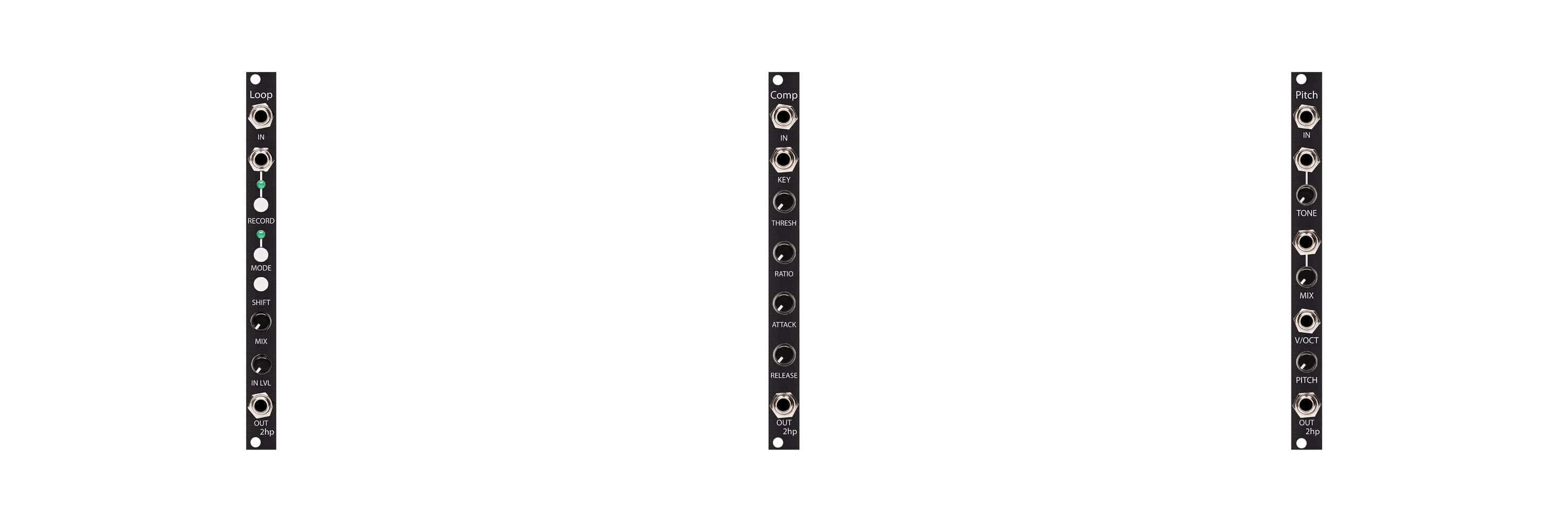 2HP Loop Comp Pitch Eurorack Modules